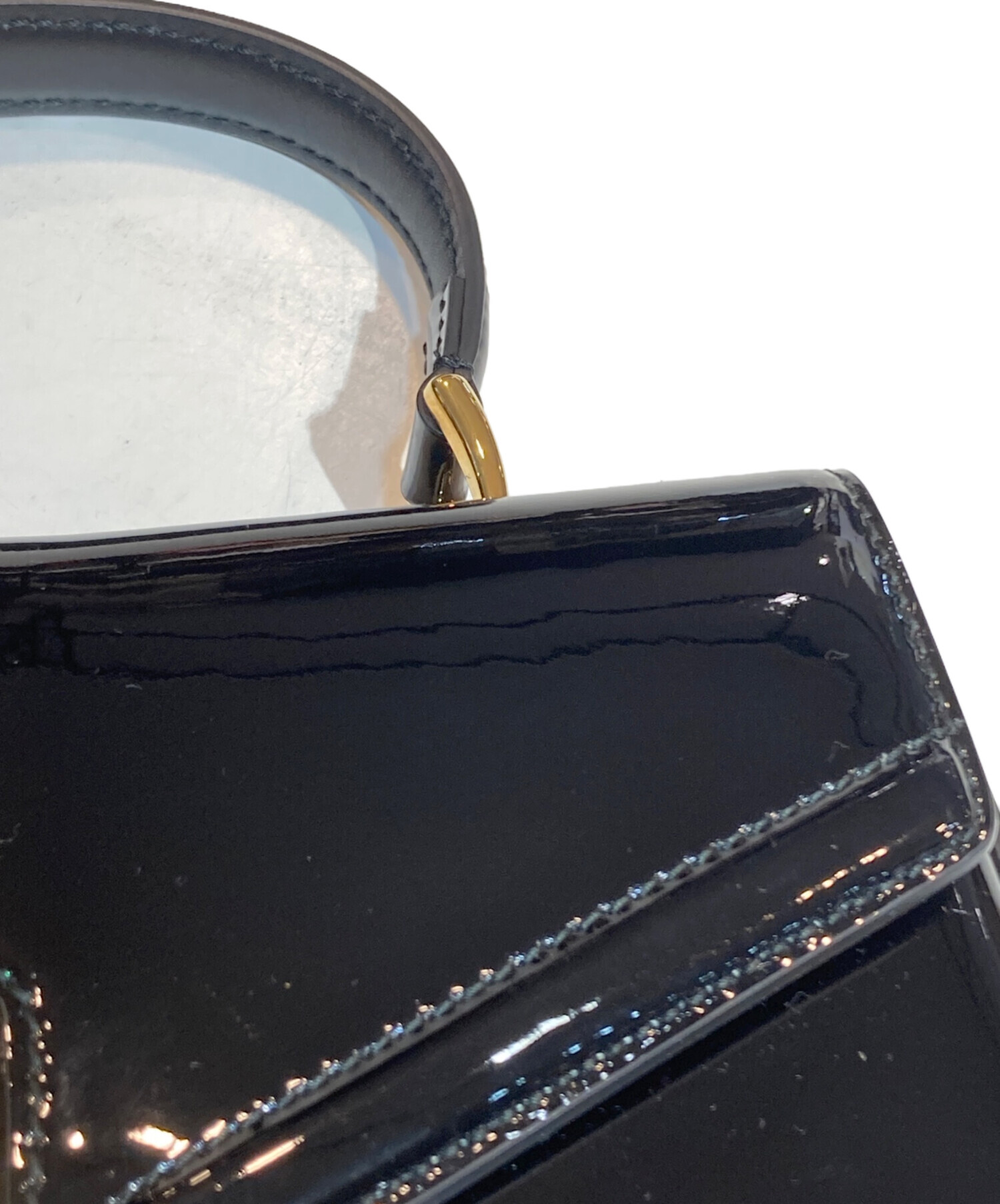中古・古着通販】GUCCI (グッチ) シルヴィ1969 トップハンドルパテント 