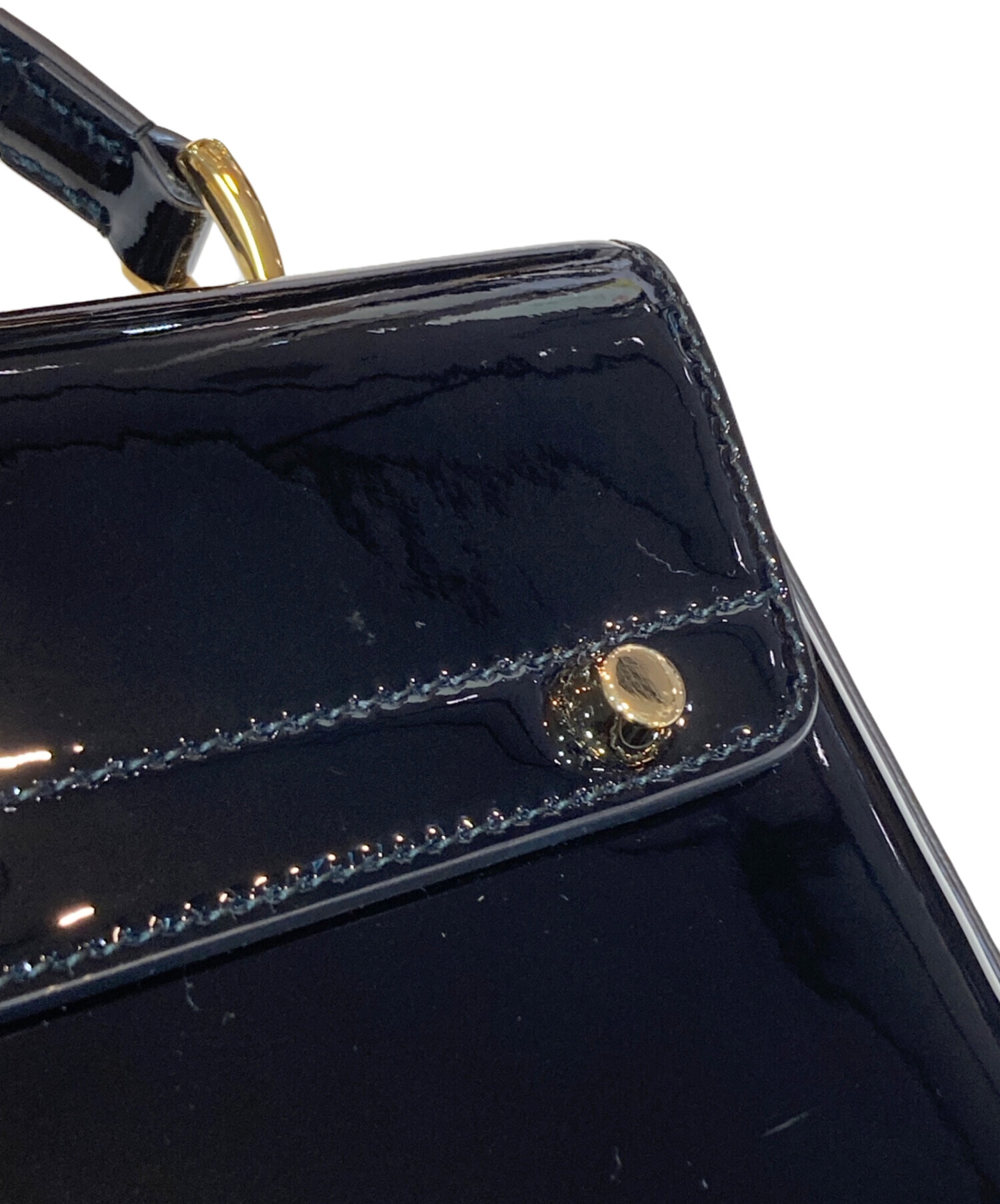 中古・古着通販】GUCCI (グッチ) シルヴィ1969 トップハンドルパテント 