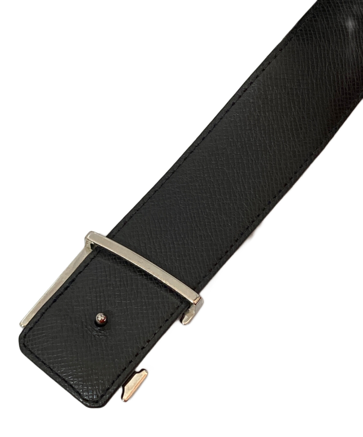 未使用級　希少デザイン　LOUIS VUITTON ベルト　スクエアバックル 中古・古着通販】LOUIS VUITTON (ルイ ヴィトン) サンチュール