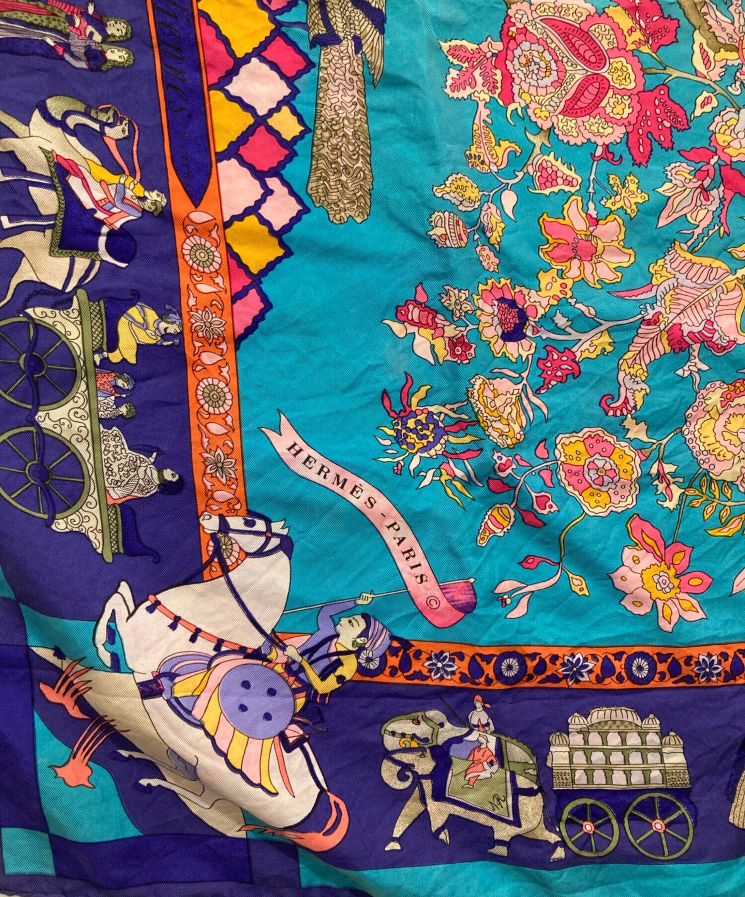 中古・古着通販】HERMES (エルメス) シルクスカーフ 眩惑のインド
