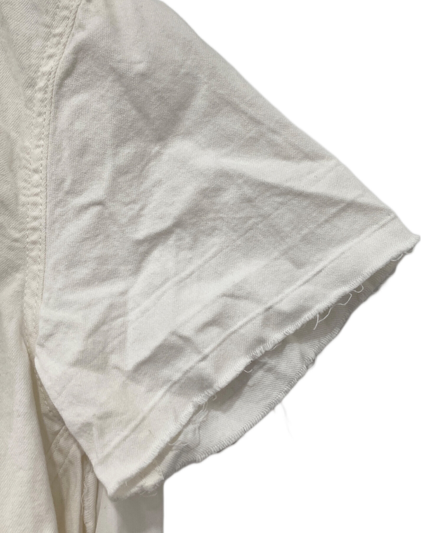 23ss sacai 定番コットンナイロンドッキングTシャツ白 2 | ヤマダ
