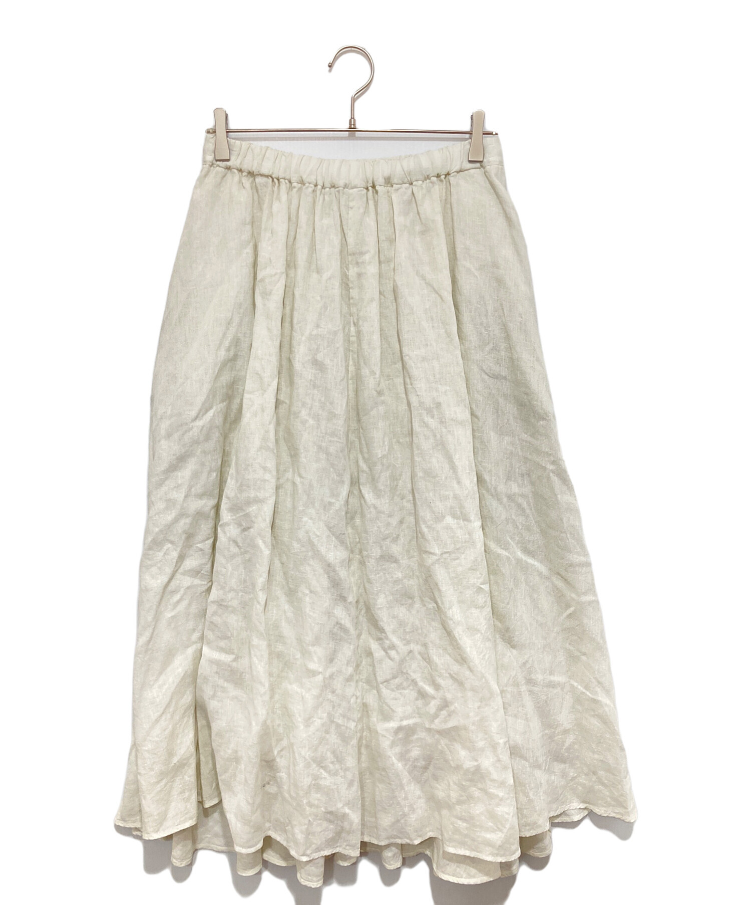 中古・古着通販】ATON (エイトン) NATURAL DYED LINEN LAWN GATHERD