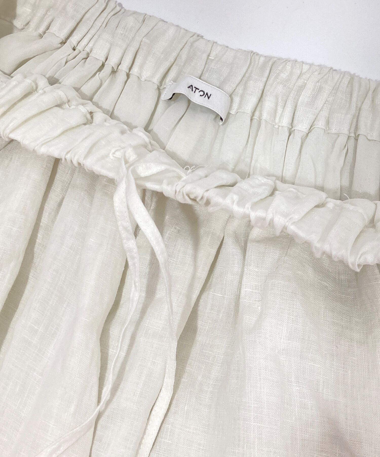 中古・古着通販】ATON (エイトン) NATURAL DYED LINEN LAWN GATHERD 