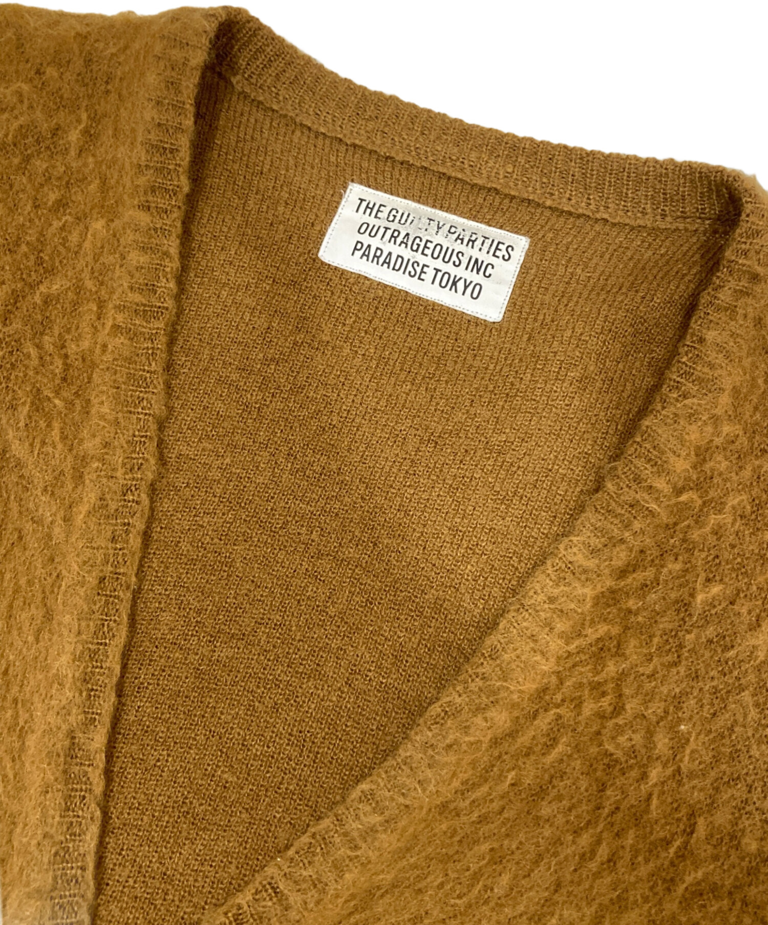 WAKO MARIA ワコマリア モヘアカーディガン マスタード Sサイズ WAKO MARIA ワコマリア モヘアカーディガン マスタード Sサイズ