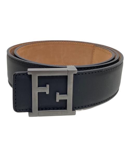 中古・古着通販】FENDI (フェンディ) ダブルF レザーベルト ブラック