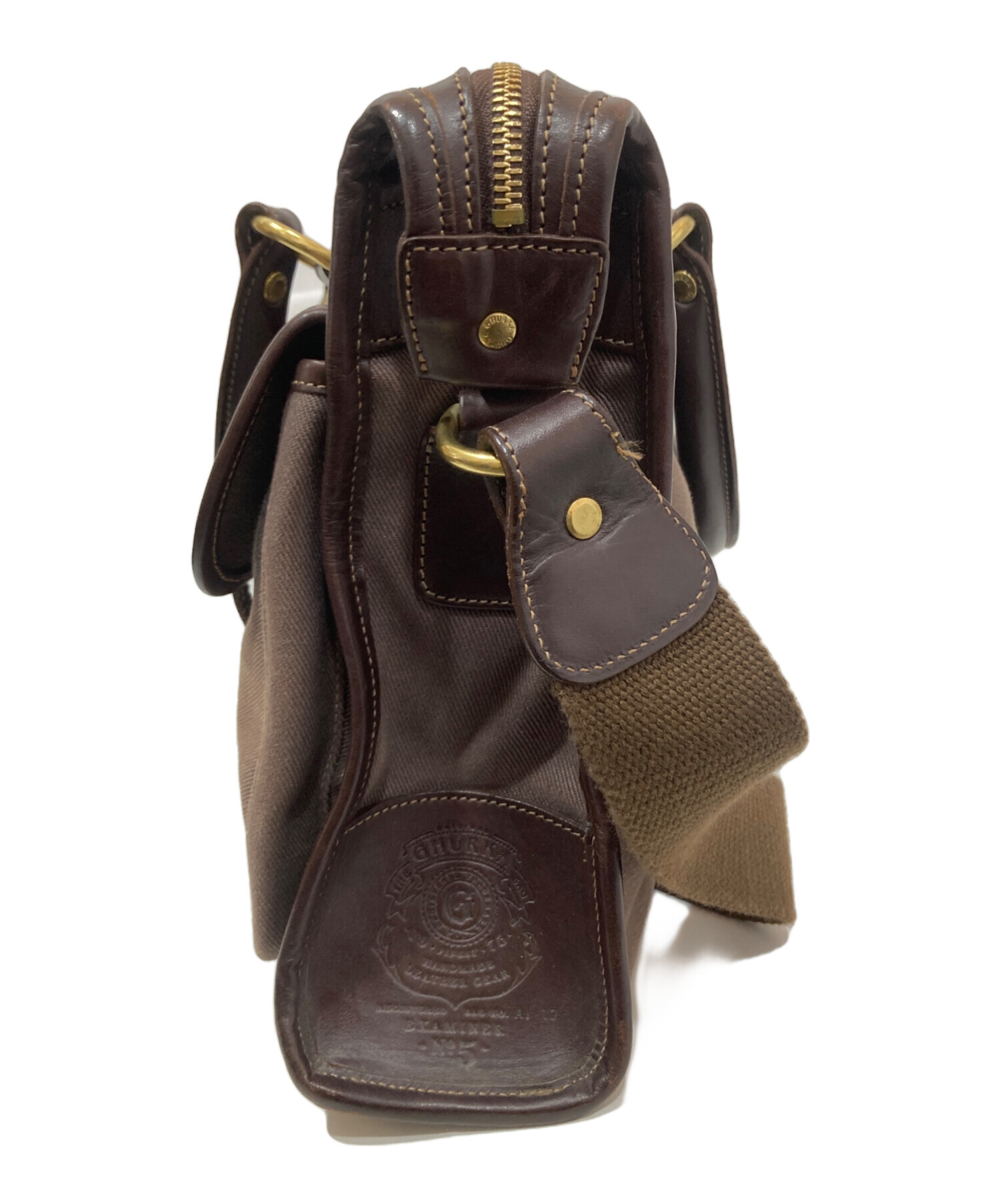 中古・古着通販】GHURKA (グルカ) キャンバス×レザー 2WAYバッグ