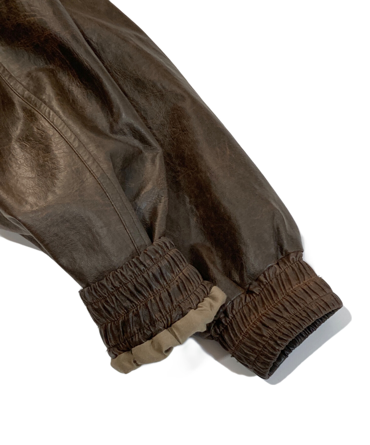 中古・古着通販】INSCRIRE (アンスクリア) 24AW FAKE LEATHER THREE