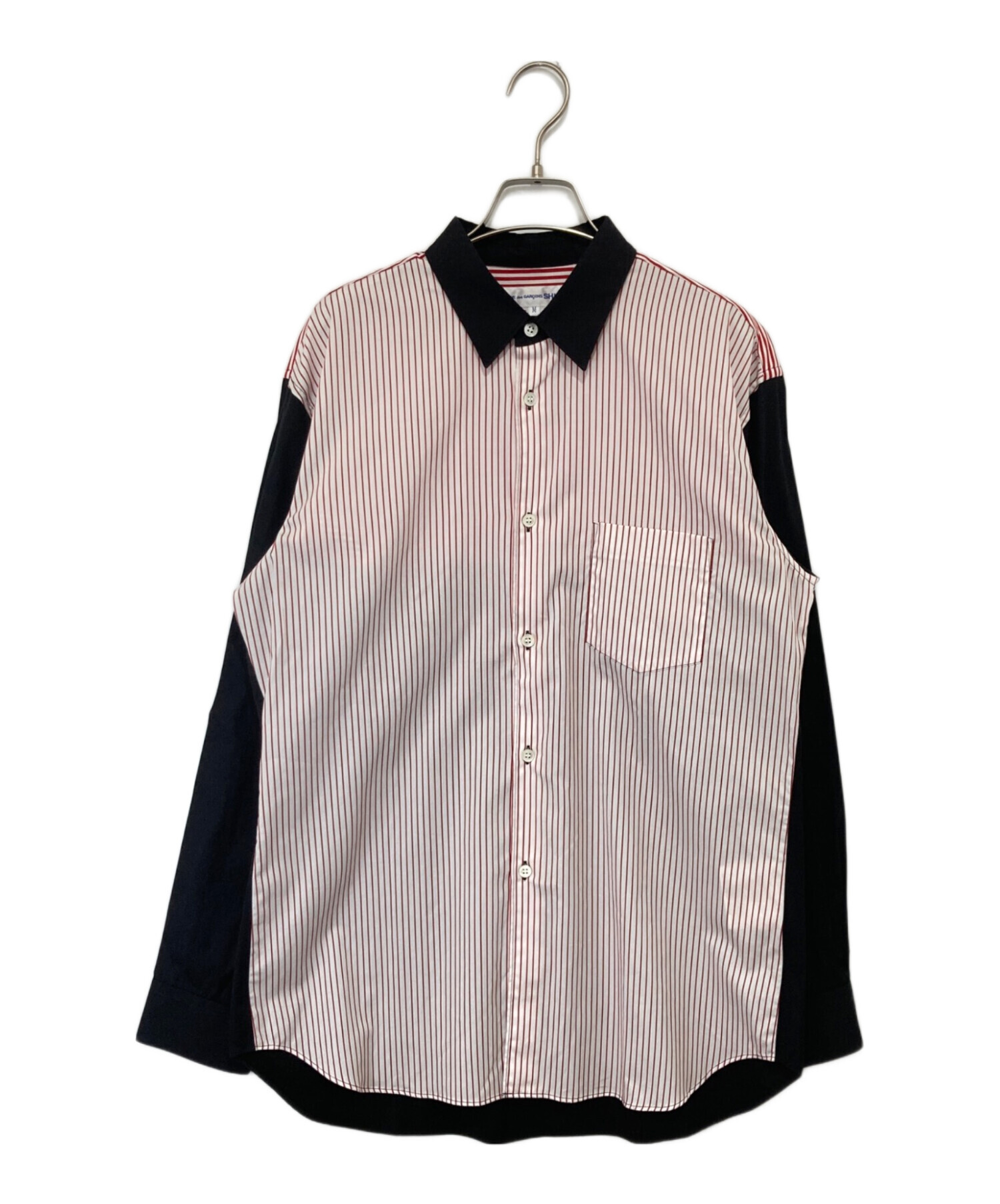 00s COMME des GACONS SHIRT 袖切替 ストライプシャツ 【公式通販】