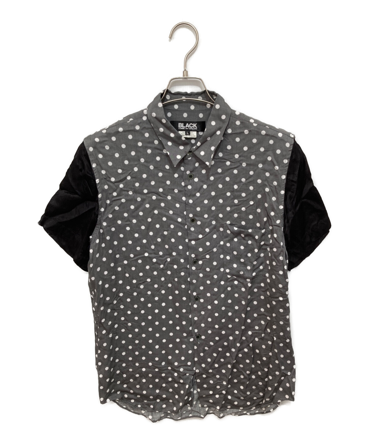 COMME des GARCONS 半袖 シャツ ブラック S 中古・古着通販】BLACK COMME des GARCONS (ブラックコムデギャルソン