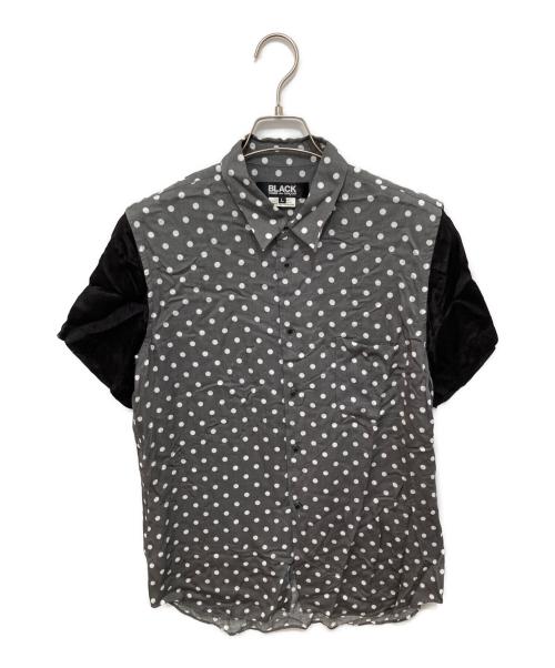 希少 13年製 ブラック コムデギャルソン 上質 縮絨 ドット デザイン シャツ 中古・古着通販】BLACK COMME des GARCONS (ブラックコムデギャルソン