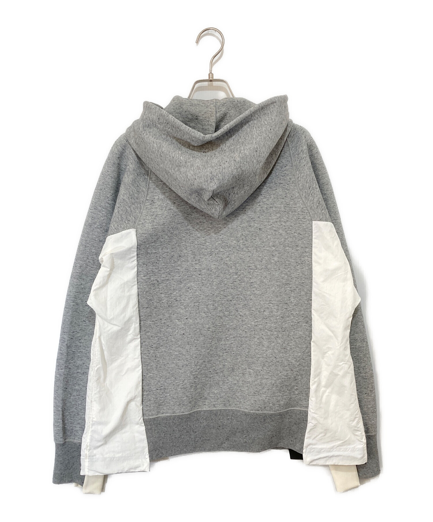 NIKE - ナイキ ×サカイ Sacai  18AW  NRG HOODIE CZ4695-063 素材切替プルオーバーパーカー レディース S 中古・古着通販】NIKE (ナイキ) sacai (サカイ) NRG HOODIE フーディー