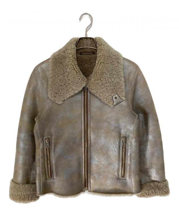 美品 ポールスミス　コレクション ムートン ジャケット 羊革 茶　M 中古・古着通販】PAUL SMITH (ポールスミス) ムートンジャケット PM-MN