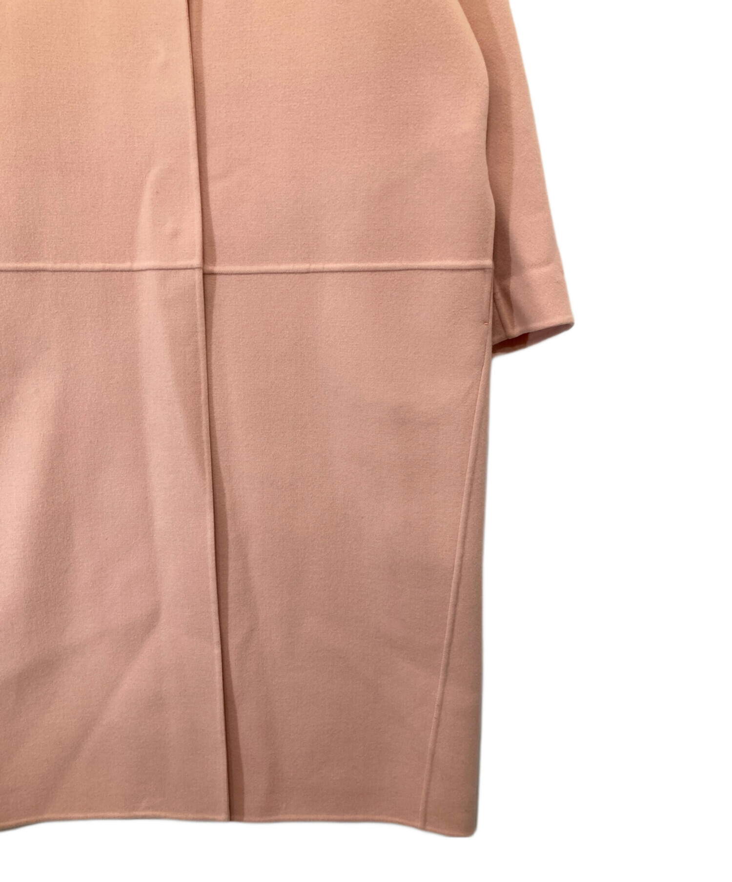 中古・古着通販】DRAWER (ドゥロワー) ノーカラーメルトンコート 6525