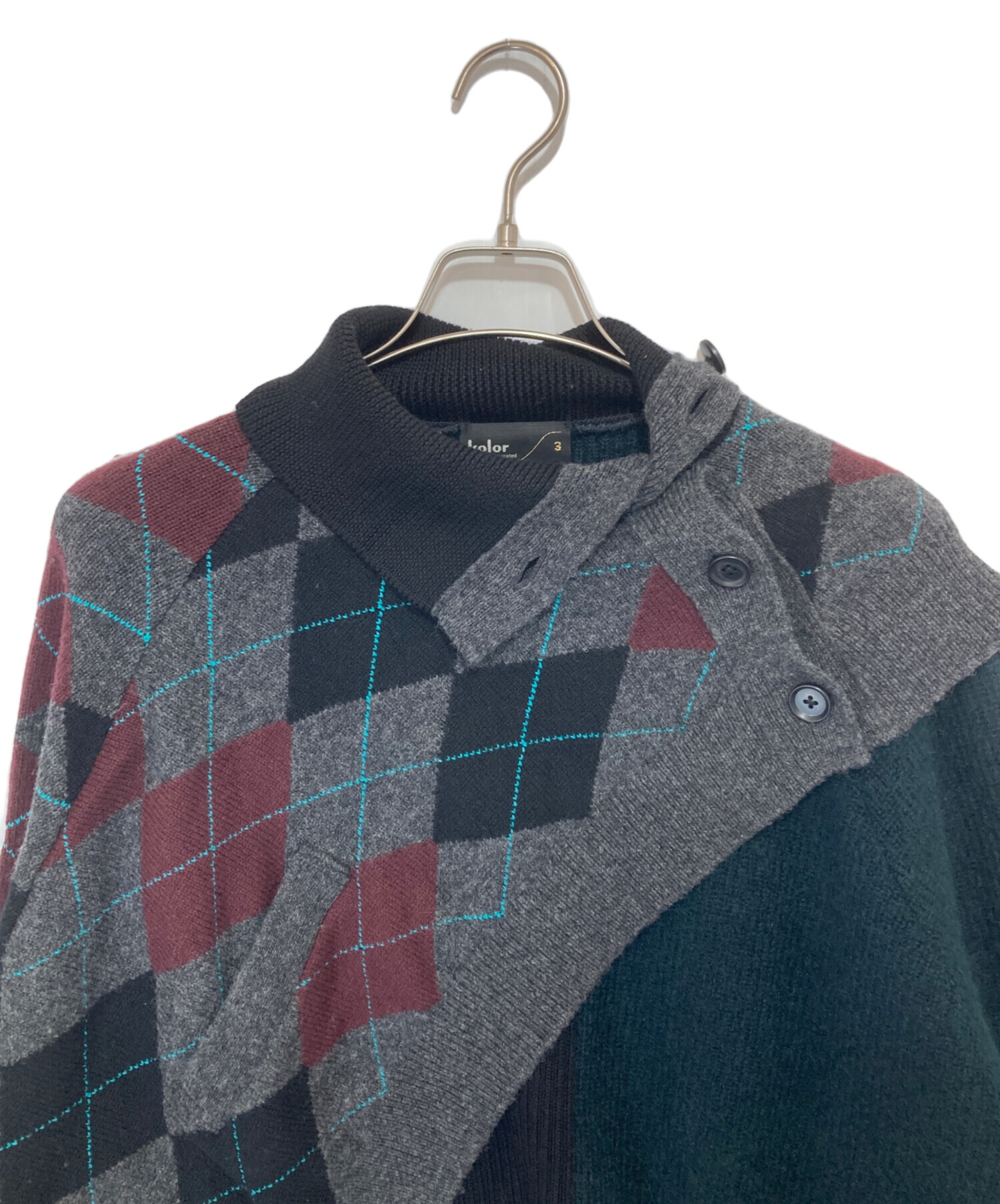 中古・古着通販】KOLOR (カラー) アーガイル×ファインウール