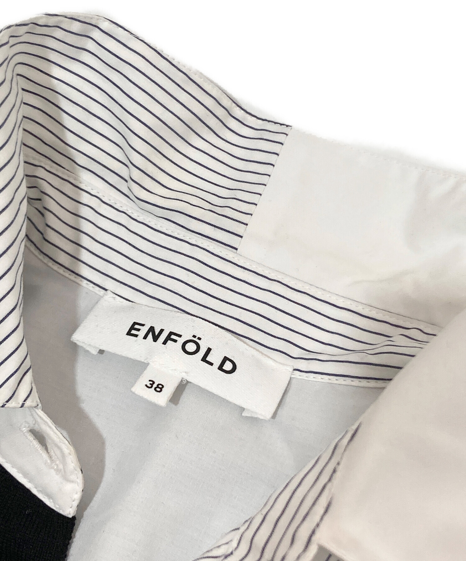 中古・古着通販】ENFOLD (エンフォルド) KNIT CARDIGAN SHIRT（ニット