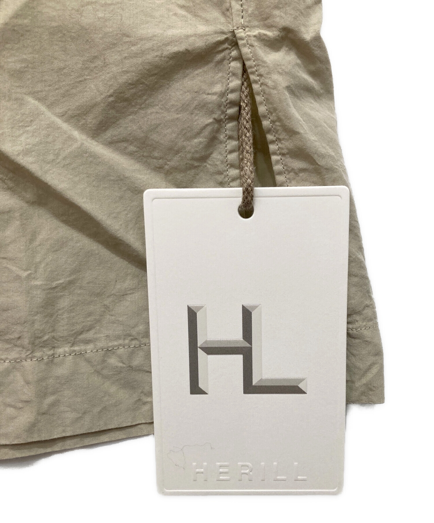 中古・古着通販】HERILL (ヘリル) Cotton Silk Open Collar S/S Shirt