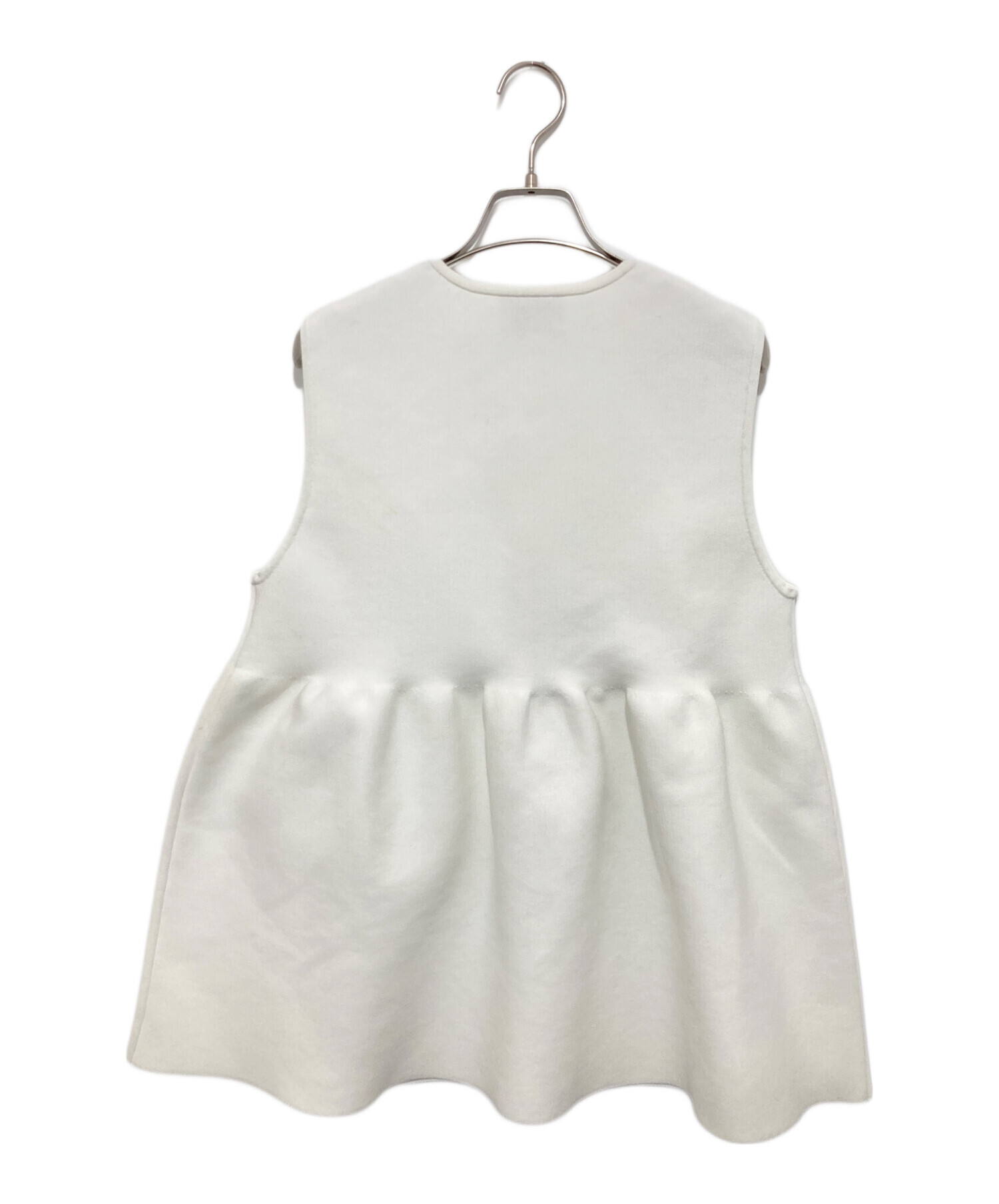 UNITED ARROWS /P ミニフリル ニットベスト オフホワイト/ 新品 中古・古着通販】UNITED ARROWS (ユナイテッドアローズ) P フリル