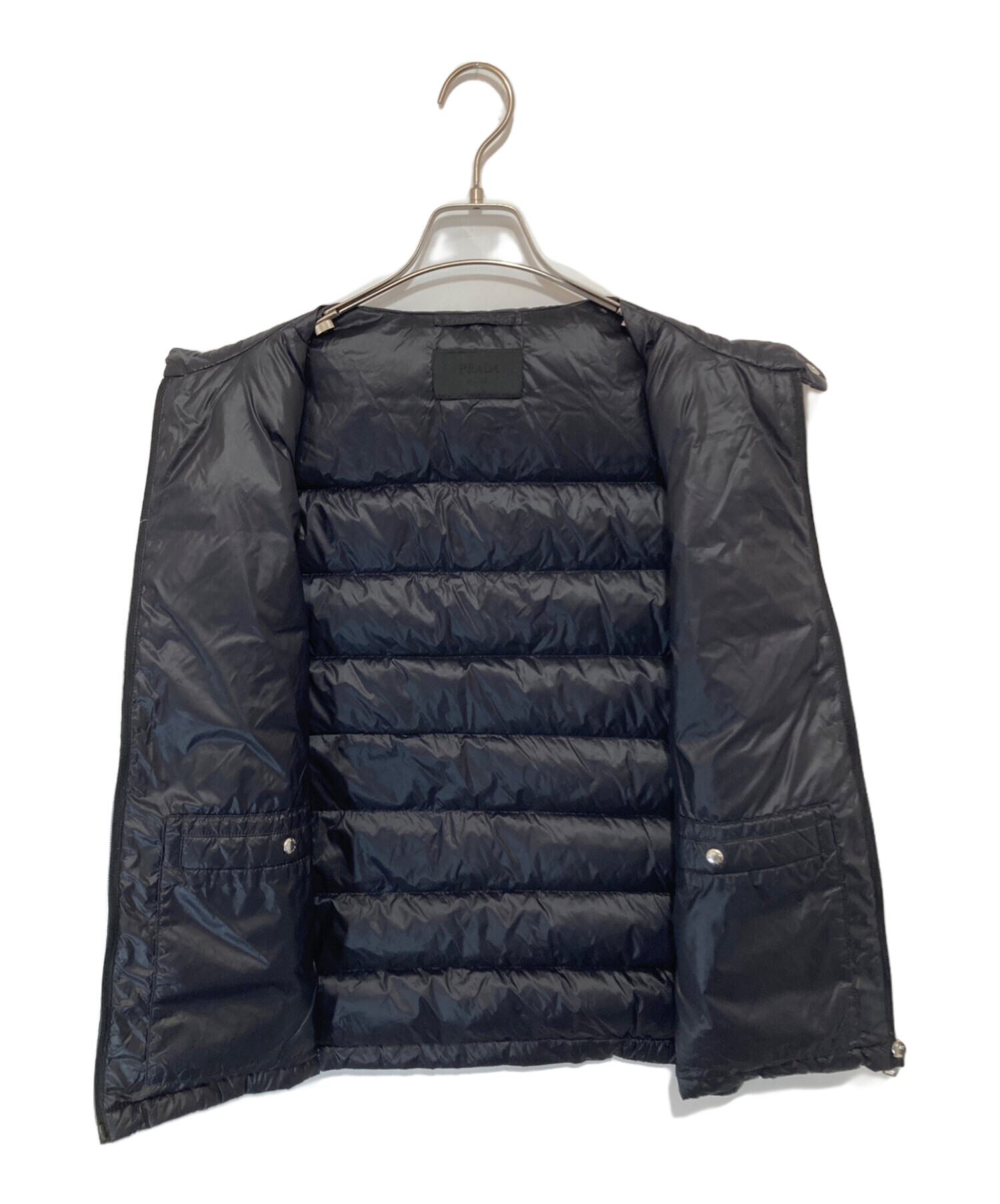 中古・古着通販】PRADA (プラダ) Triangle Logo Plate Down Vest