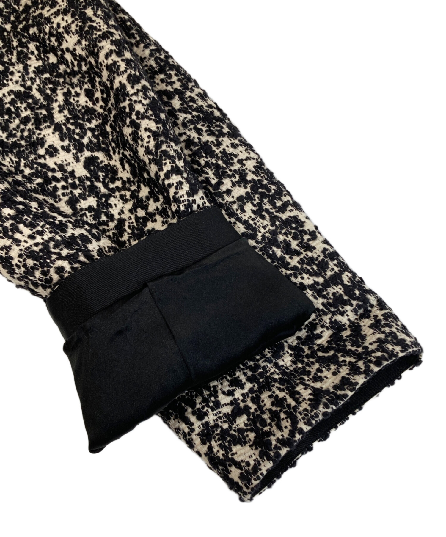 中古・古着通販】DRAWER (ドゥロワー) ジャカードノーカラージャケット