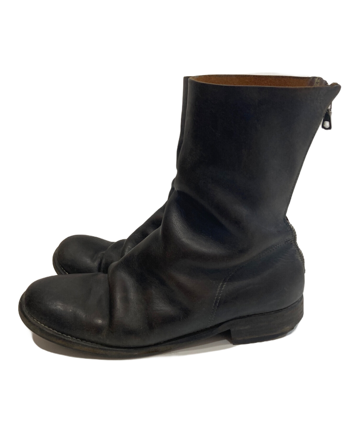 中古・古着通販】GUIDI (グイディ) 988 バックジップブーツ ブラック