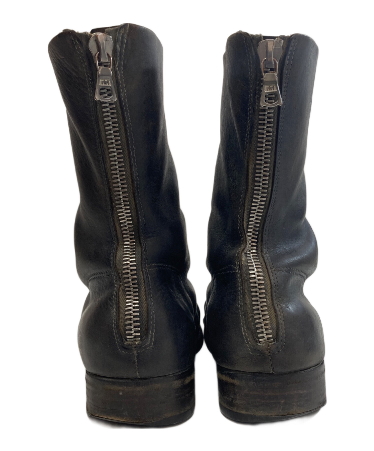 中古・古着通販】GUIDI (グイディ) 988 バックジップブーツ ブラック
