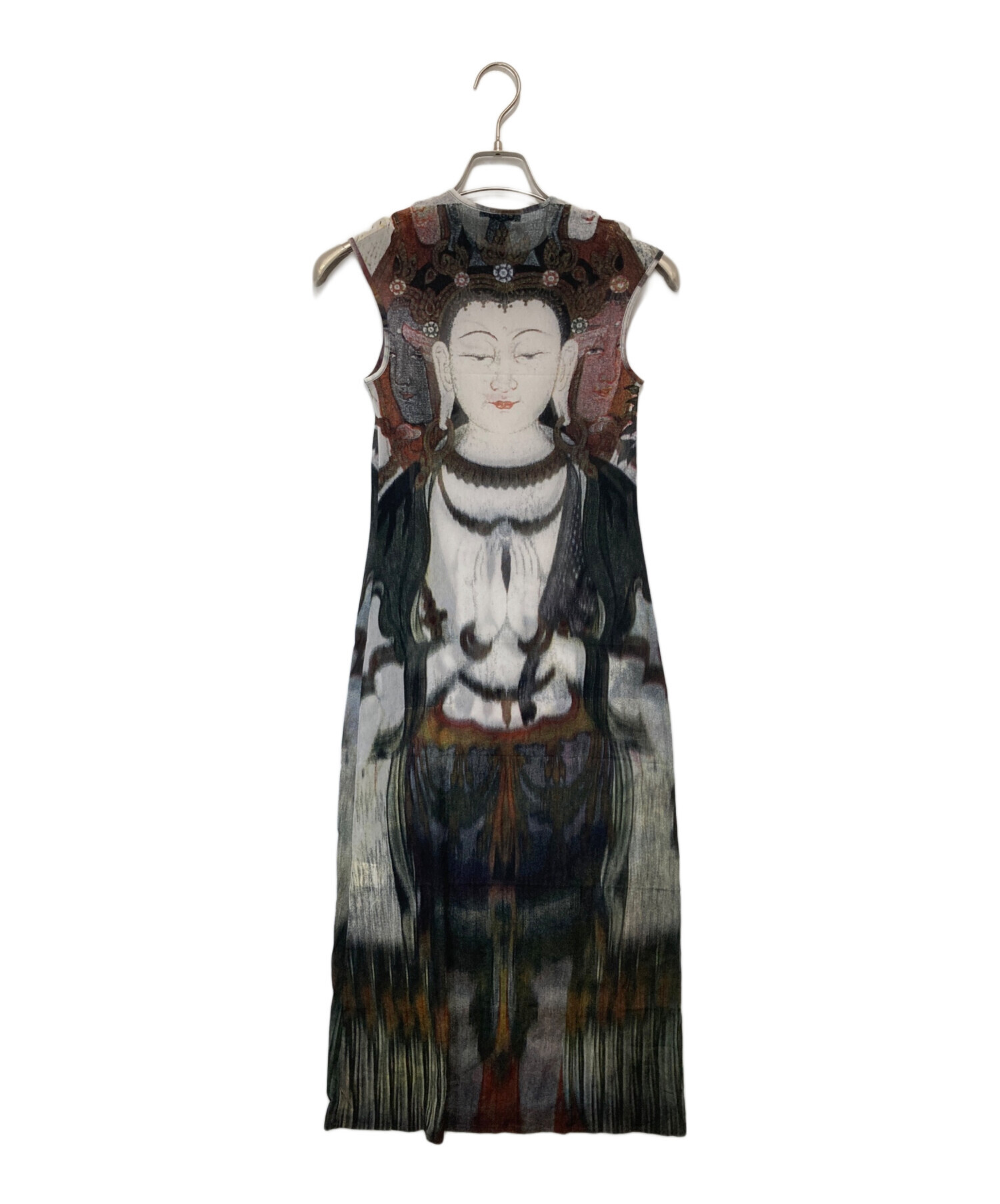 【VIVIENNE TAM】ヴィヴィアンタム 中国絵画 パワーネットワンピース 中古・古着通販】VIVIENNE TAM (ヴィヴィアンタム) 仏陀柄 パワー