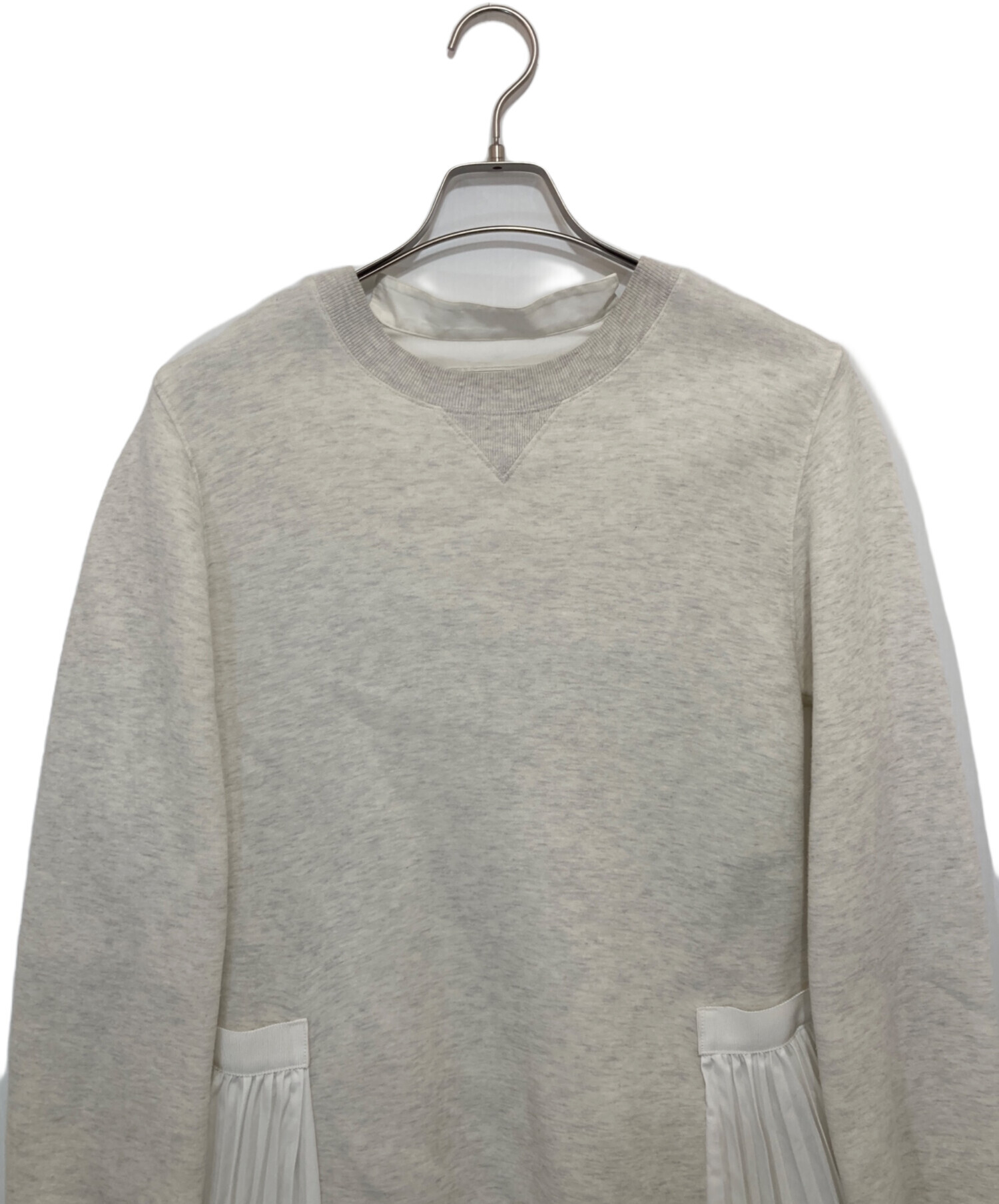 中古・古着通販】sacai (サカイ) ドッキングプリーツシャツワンピース