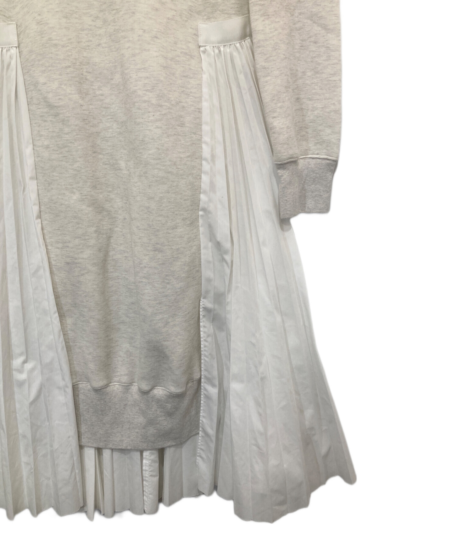 中古・古着通販】sacai (サカイ) ドッキングプリーツシャツワンピース