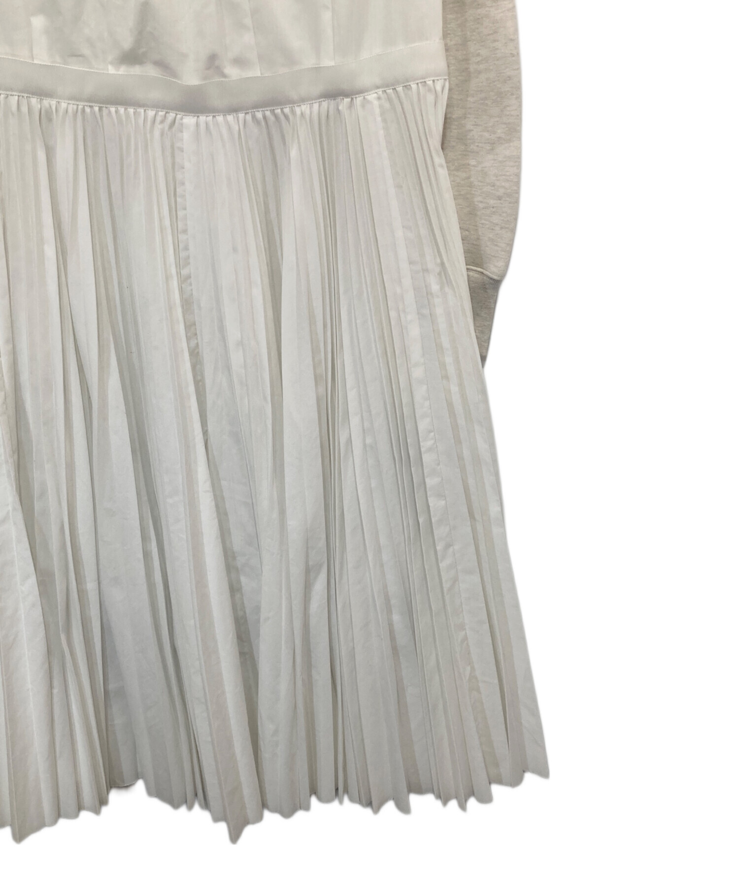 中古・古着通販】sacai (サカイ) ドッキングプリーツシャツワンピース