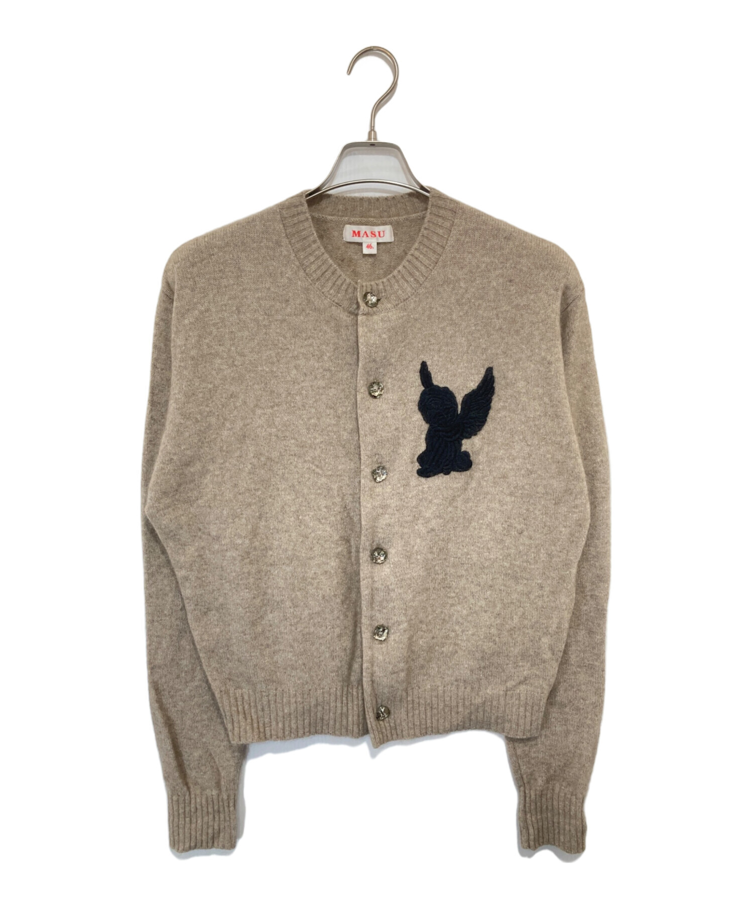 MASU 24AW カーディガン MASU(エムエーエスユー)のANGEL EMBROIDERED CARDIGAN MOCHAの通販