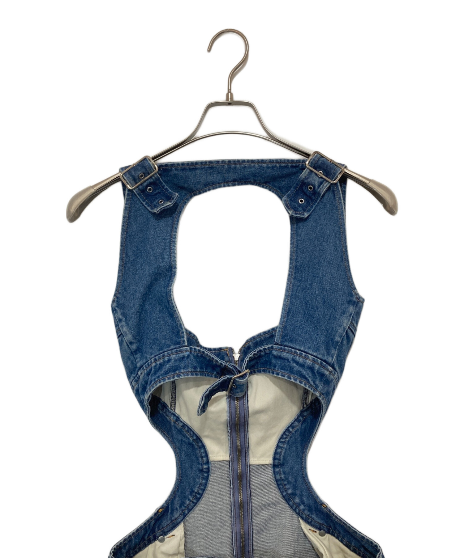 FETICO ビスチェ　フェティコ 25AW】FETICO フェティコ / Lace up denim bustier / デニムビスチェ