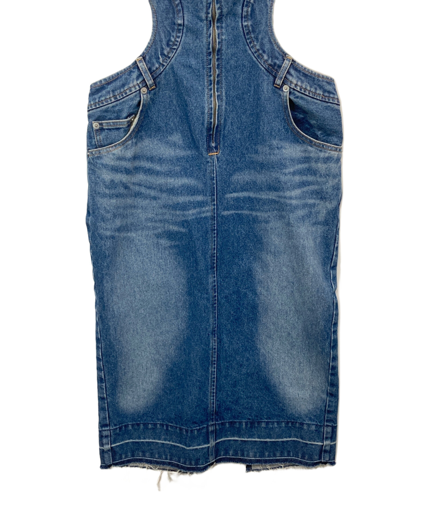 中古・古着通販】FETICO (フェティコ) SQUARE-NECK BUSTIER DENIM
