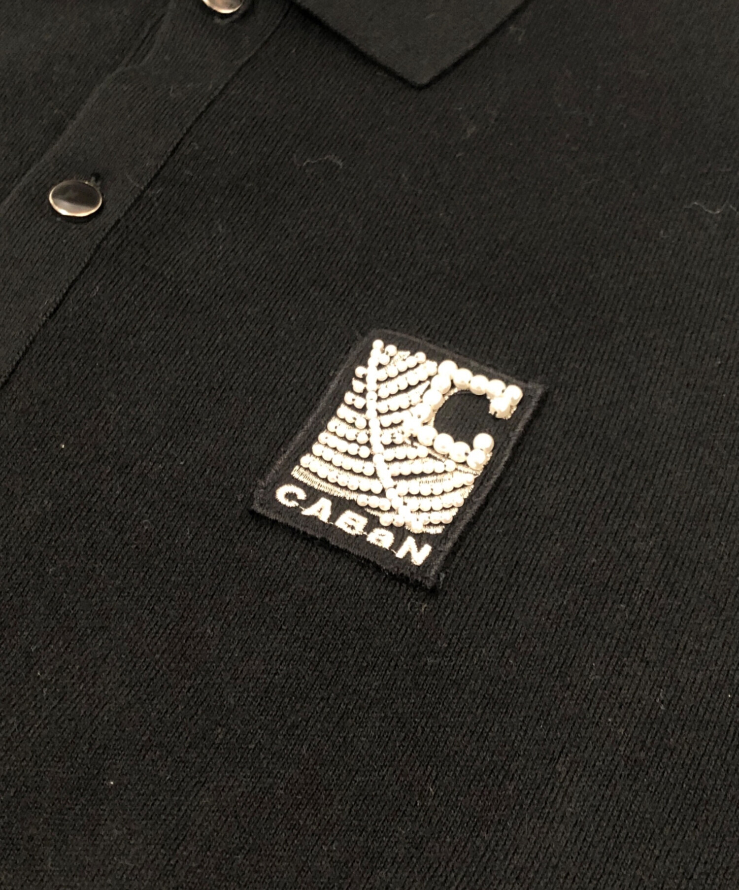 中古・古着通販】CABAN (キャバン) コットンカシミヤ パールロゴポロ