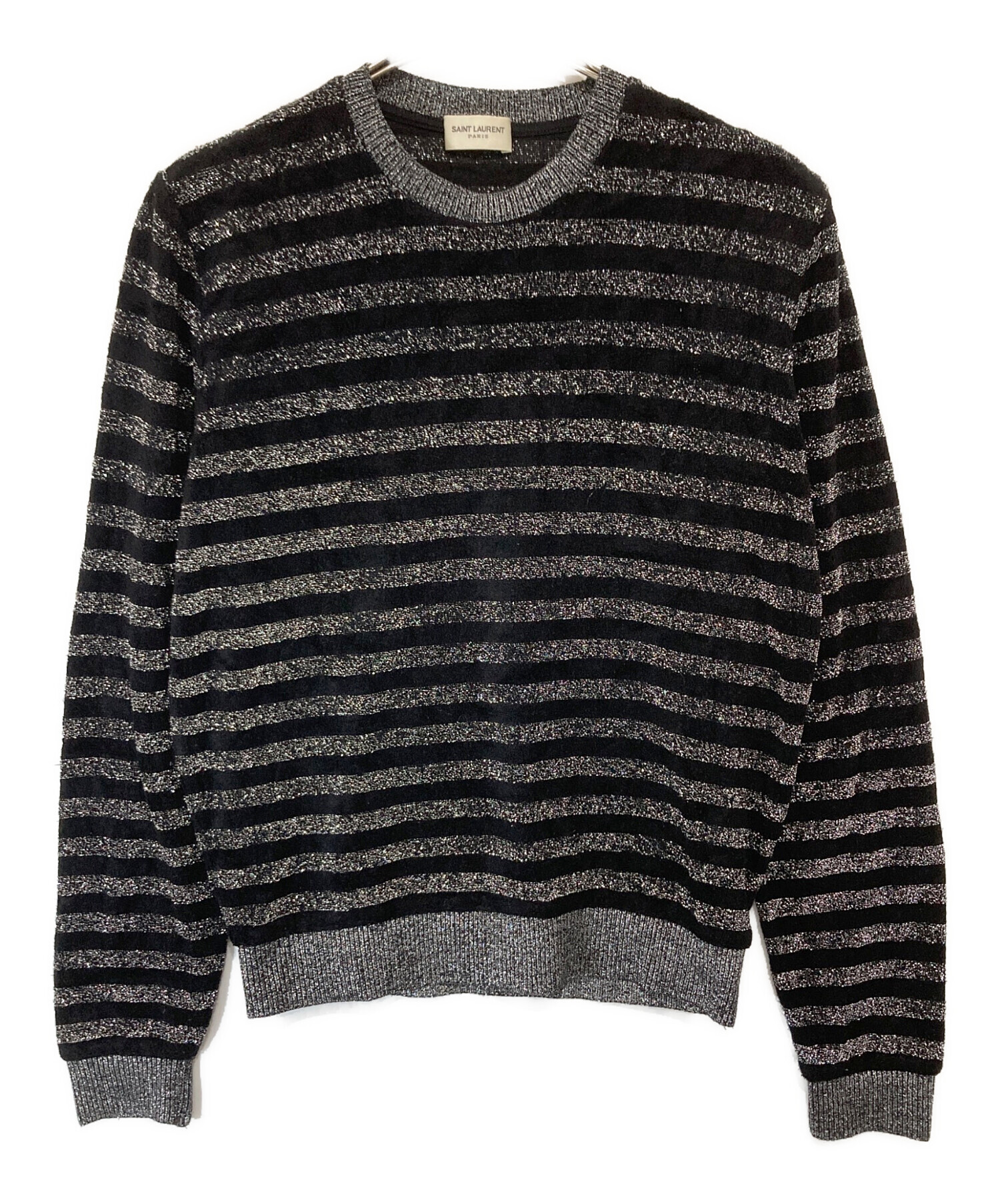 サンローラン　ボーダー　ニット 中古・古着通販】Saint Laurent Paris (サンローランパリ) ラメ