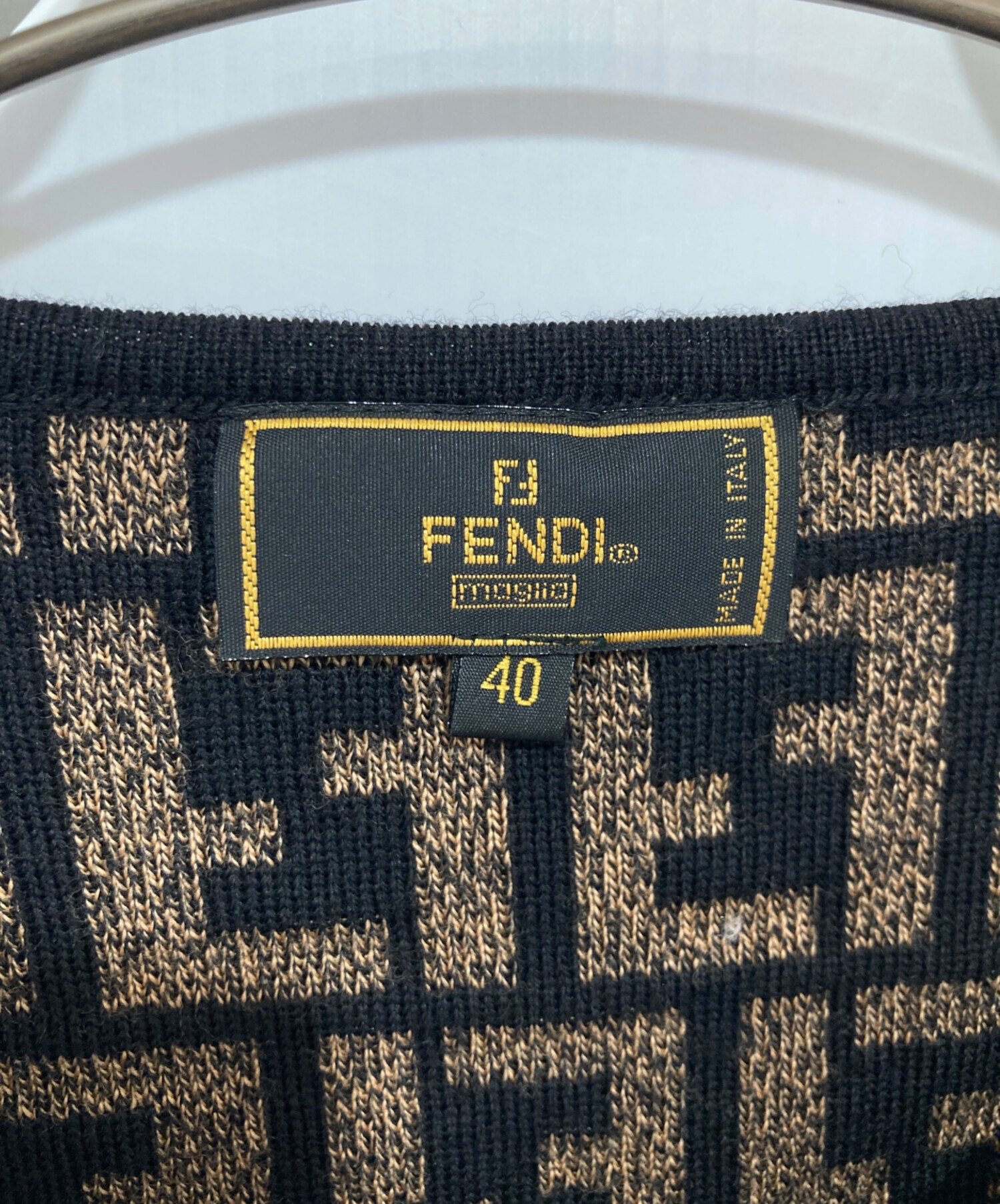 中古・古着通販】FENDI (フェンディ) オールドズッカ柄クルーネック 