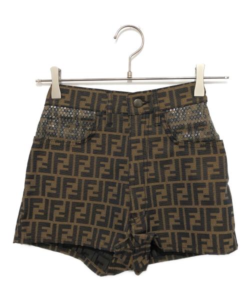中古・古着通販】FENDI (フェンディ) ズッカ柄ショートパンツ ブラウン