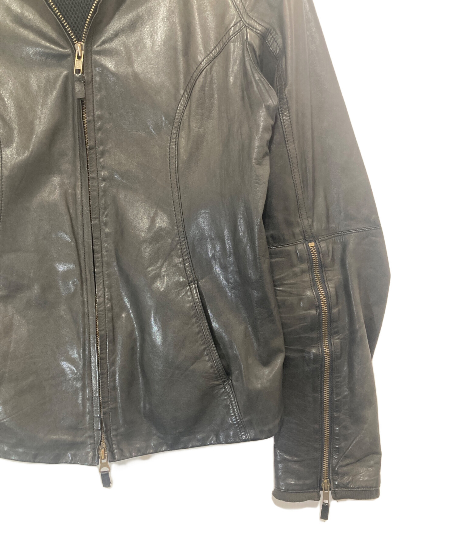 中古・古着通販】L.G.B (ルグランブルー) レザーライダースジャケット