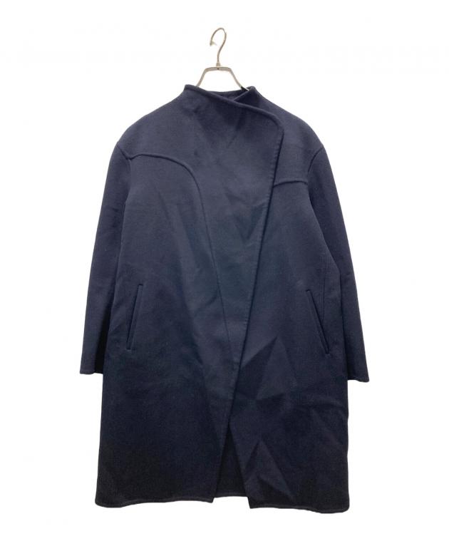 中古・古着通販】+J (プラスジェイ) カシミヤブレンドノーカラーコート