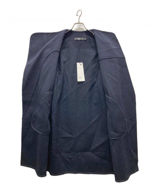 中古・古着通販】+J (プラスジェイ) カシミヤブレンドノーカラーコート