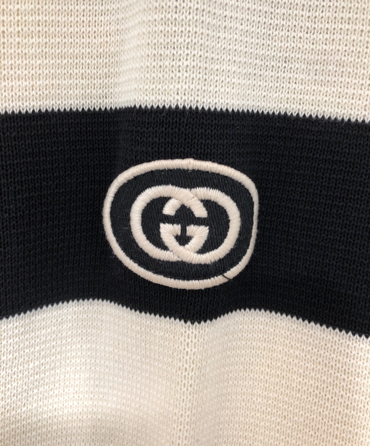 中古・古着通販】GUCCI (グッチ) デタッチャブル スリーブ ポロニット