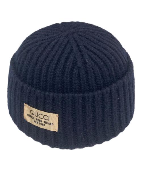 中古・古着通販】GUCCI (グッチ) ロゴプリントラベル リブ ウール