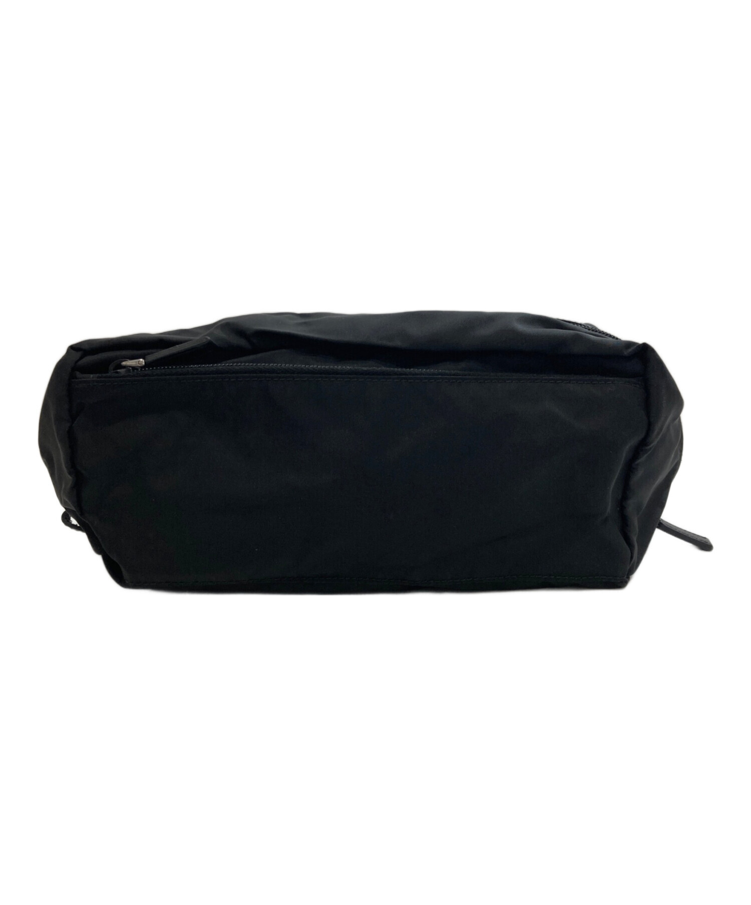 中古・古着通販】PRADA (プラダ) 三角プレート ナイロンクラッチバッグ