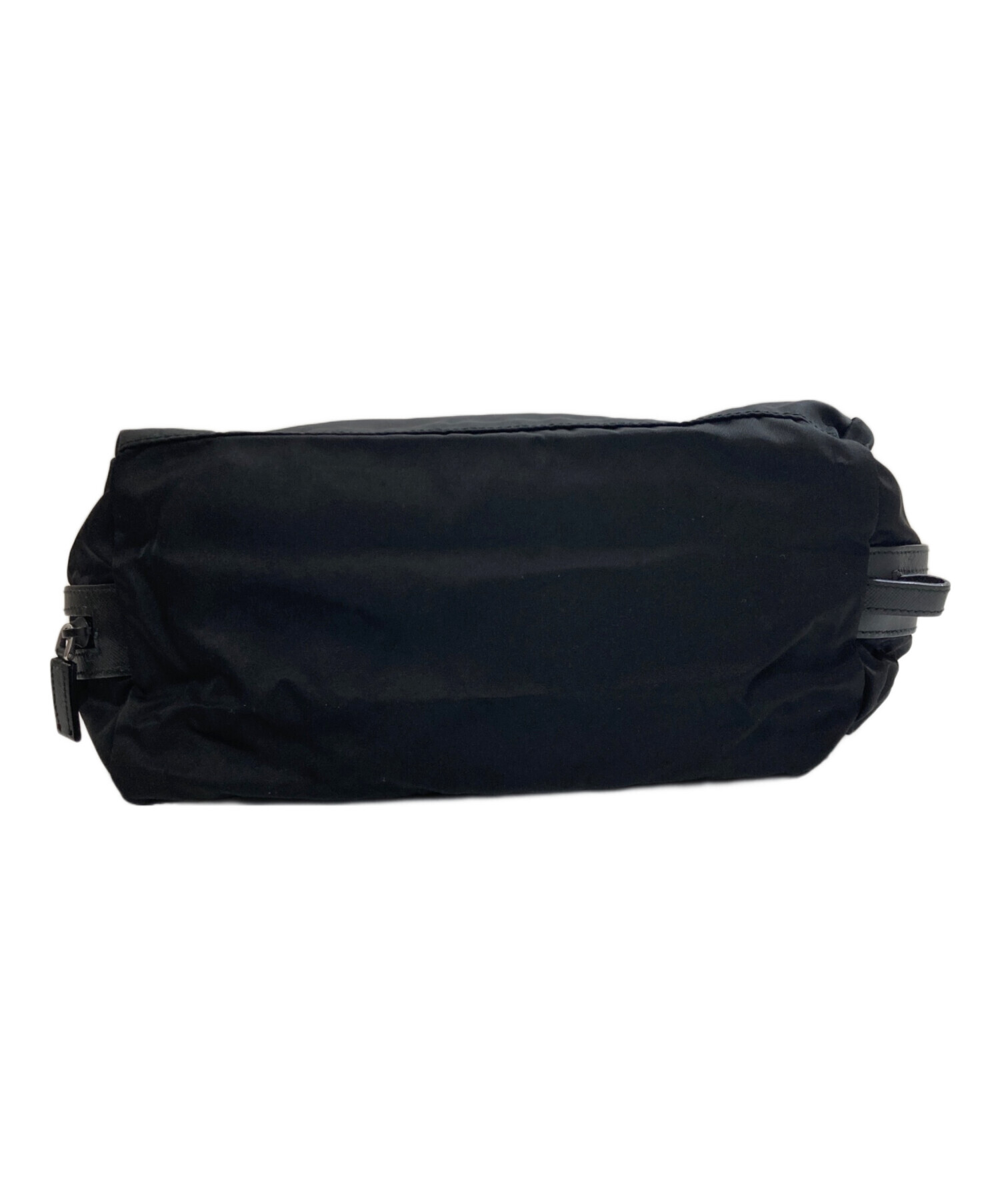中古・古着通販】PRADA (プラダ) 三角プレート ナイロンクラッチバッグ