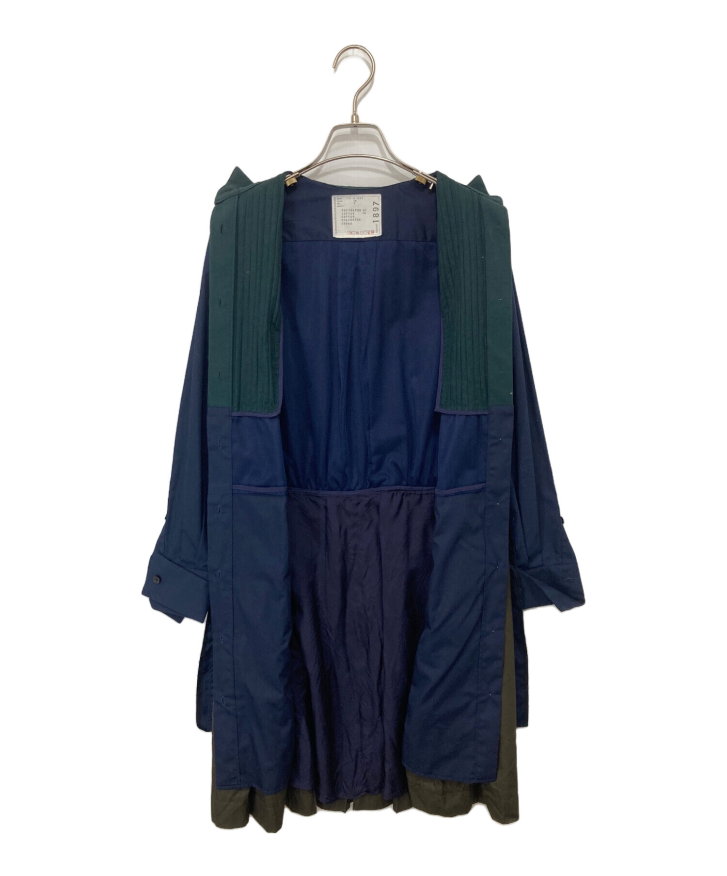 中古・古着通販】sacai (サカイ) シャツワンピース 13-01897 ネイビー