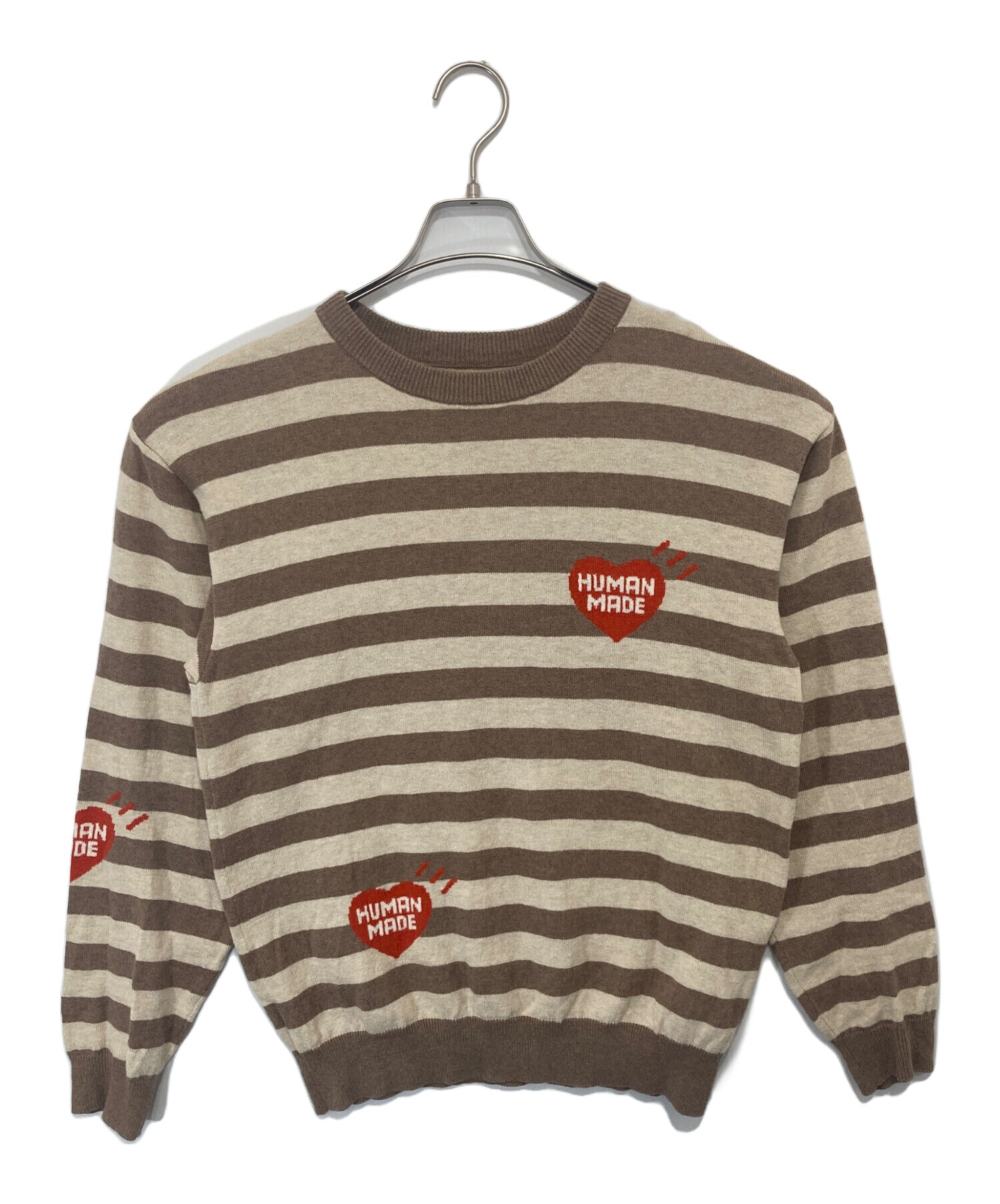中古・古着通販】HUMAN MADE (ヒューマンメイド) STRIPED L/S KNIT 