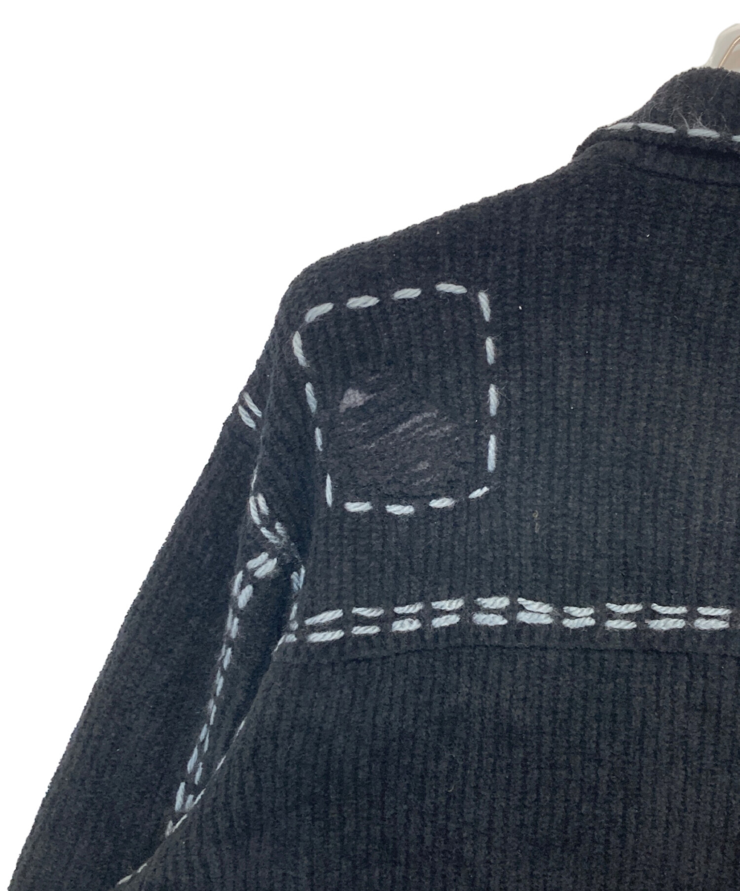 【新品未着用】NEIGHBORHOOD PHINGERIN カーディガン ネイバーフッド×フィンガリン、“ダメージ加工”ステッチカーディガンや