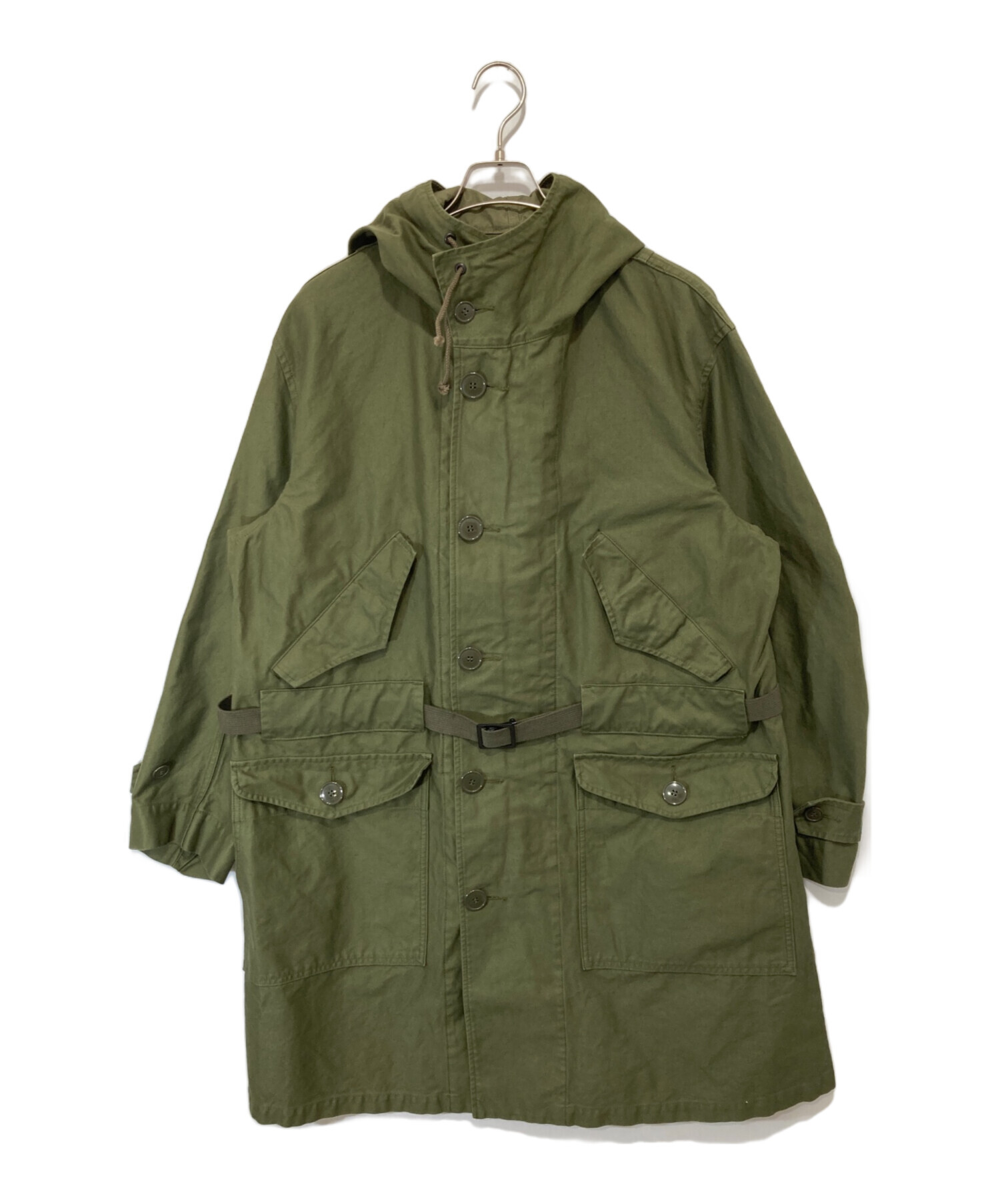 【新品】AVIREXオリーブ色モッズコート フロントジッパー付き 中古・古着通販】AVIREX (アヴィレックス) M-47 FIELD COAT