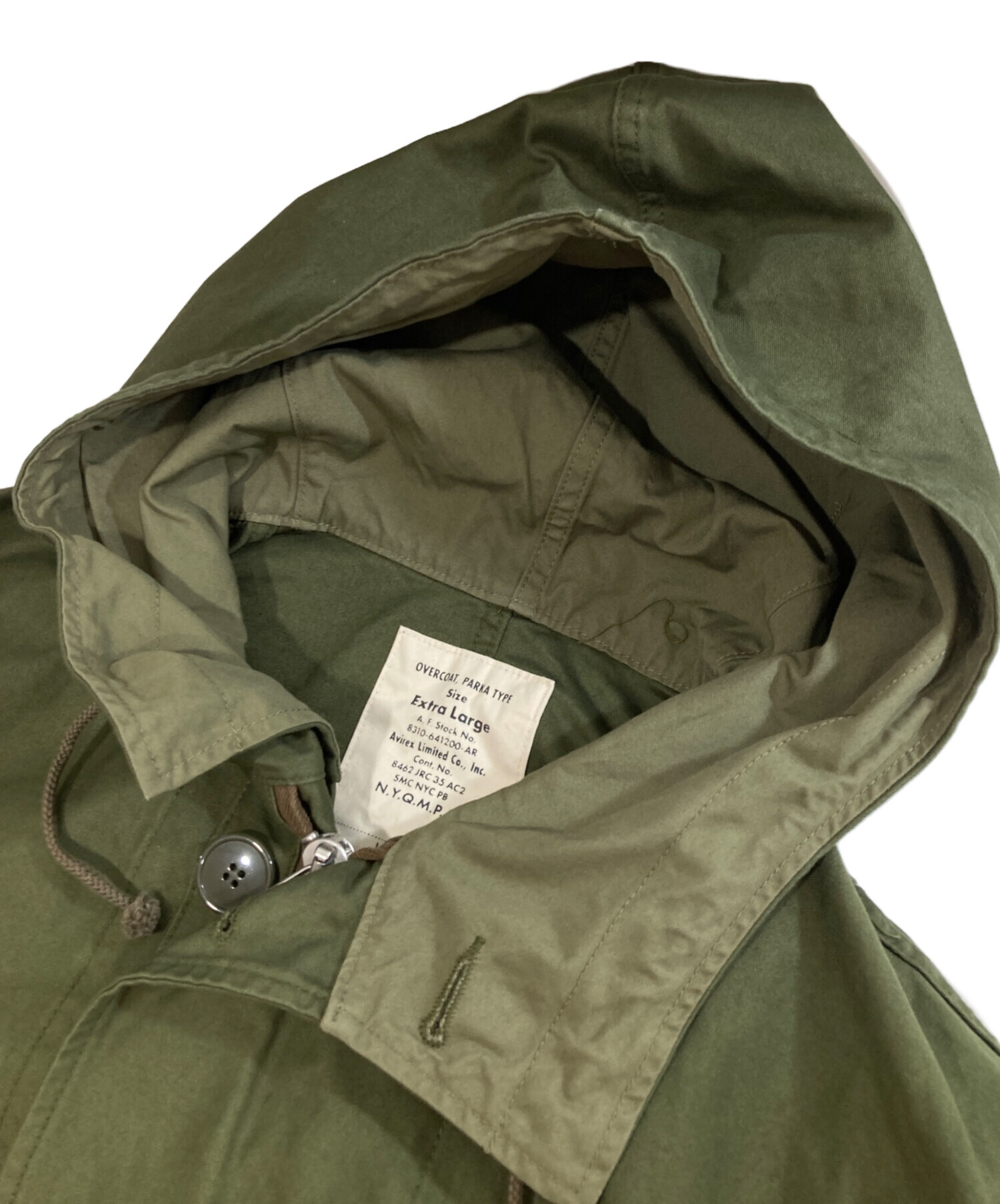 【新品】AVIREXオリーブ色モッズコート フロントジッパー付き 中古・古着通販】AVIREX (アヴィレックス) M-47 FIELD COAT