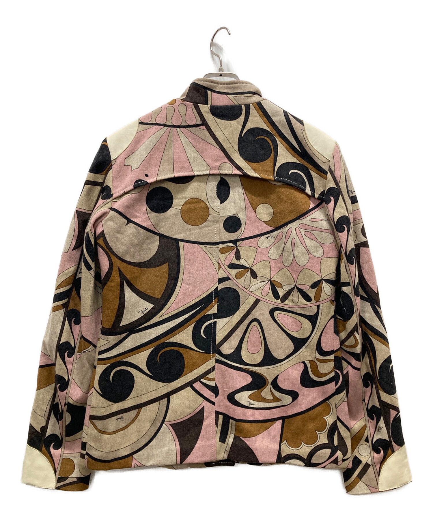 中古・古着通販】Emilio Pucci (エミリオ プッチ) 幾何学柄ノーカラー