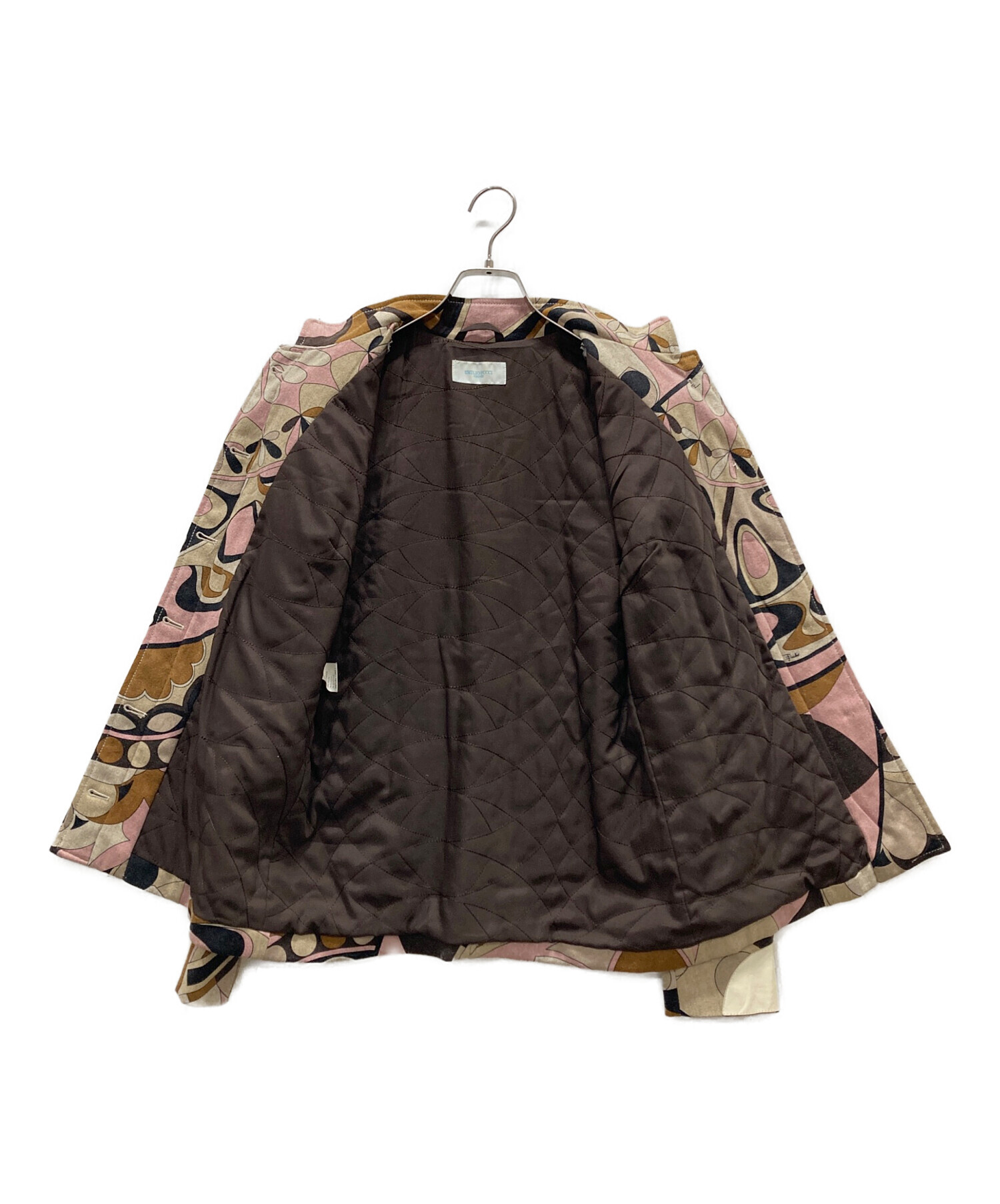 中古・古着通販】Emilio Pucci (エミリオ プッチ) 幾何学柄ノーカラー